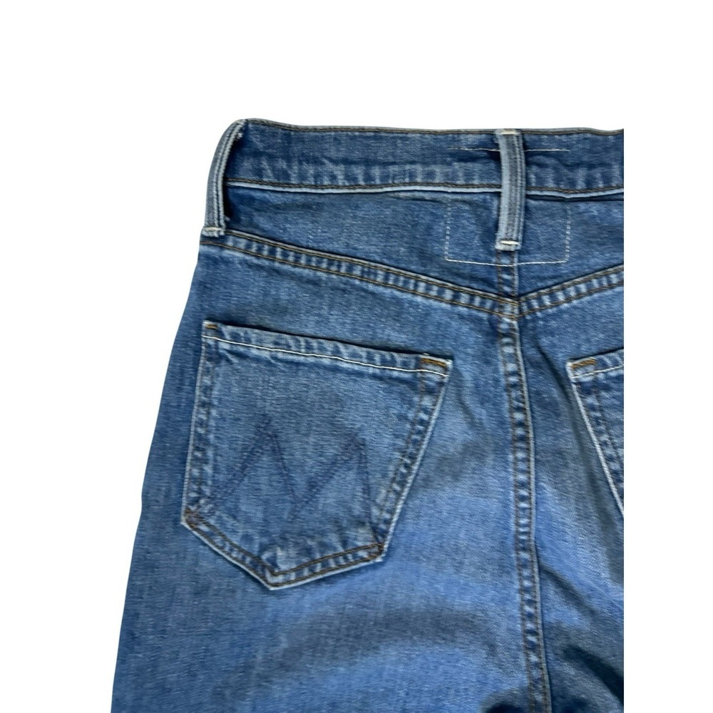 MOTHER Superior Jeans High Waisted Raw Fray Hem Study Hover 25 X 27 - Picture 15 of 15